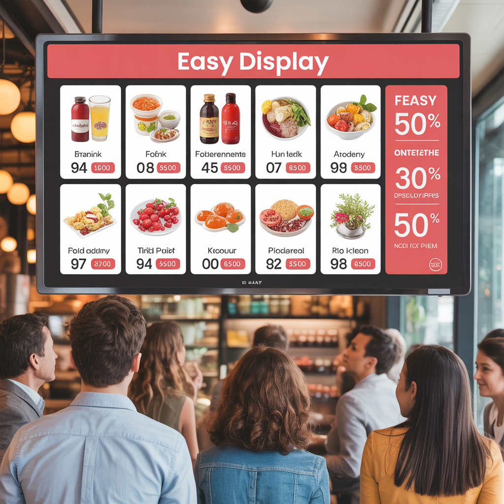Grocery store showing products and offers